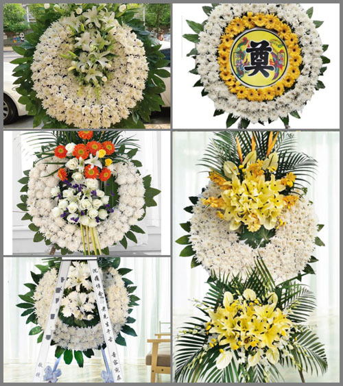 山东青岛黄岛区泊里镇前草场村花圈速递